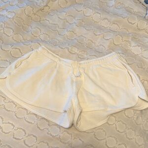 Brandy Melville Cream Athletic Shorts